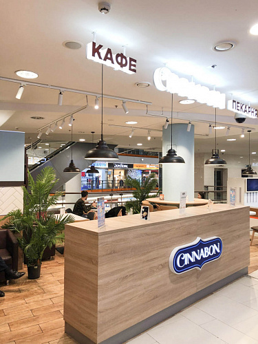 CINNABON, сеть пекарен - освещение рис.4